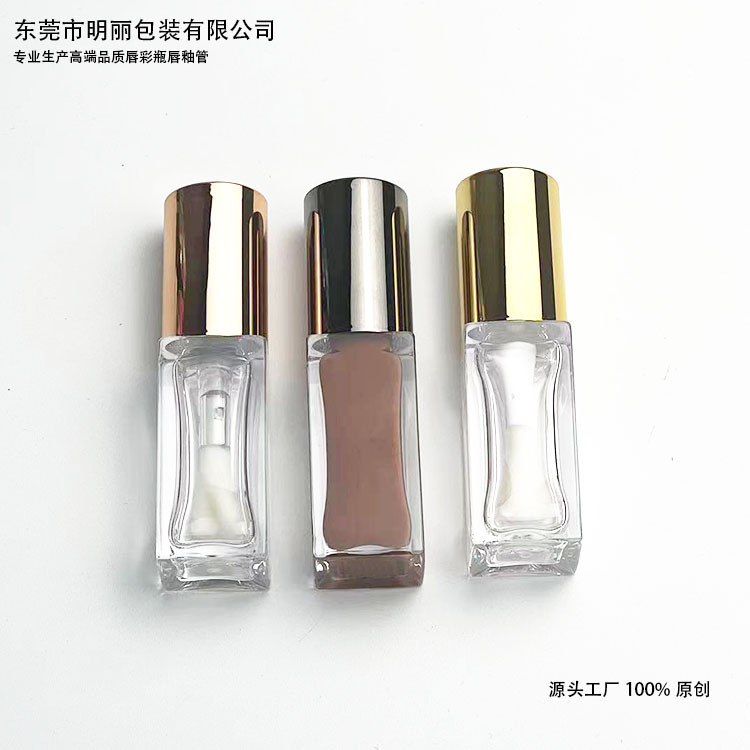 Mingli Packaging Lip Gloss Tube Big Hair Head Round Cap Square Bottle Injection Pull Blow Bottle Spot GH211-Y Mingli Packaging Lip Gloss Tube Big Hair Head Round Cap Square Bottle Injection Pull Blow Bottle Spot GH211-Y