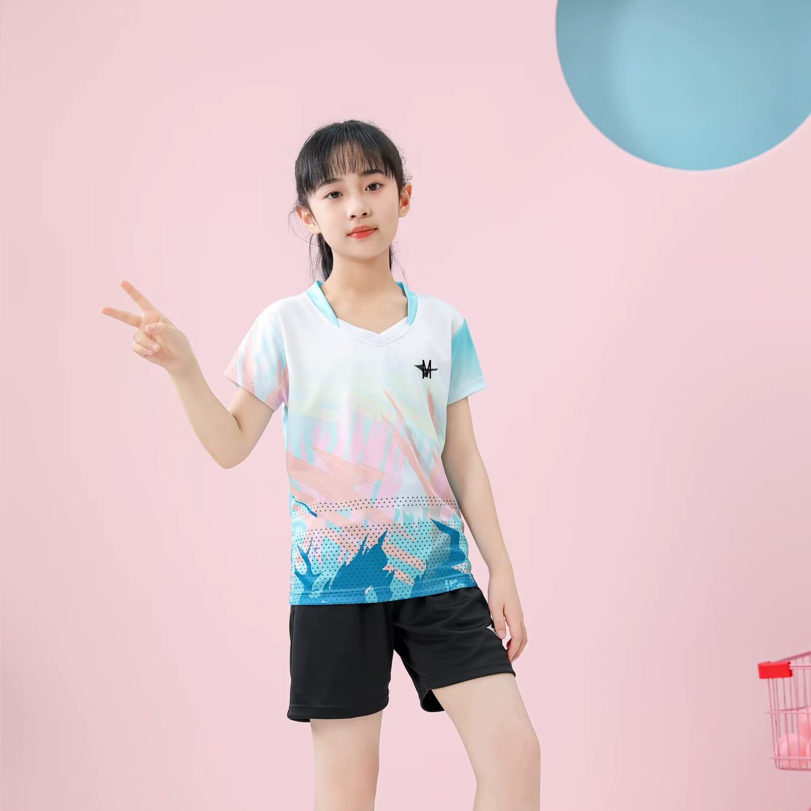 Volleyball uniform for table tennis, children's sports suit for elementary school students for training