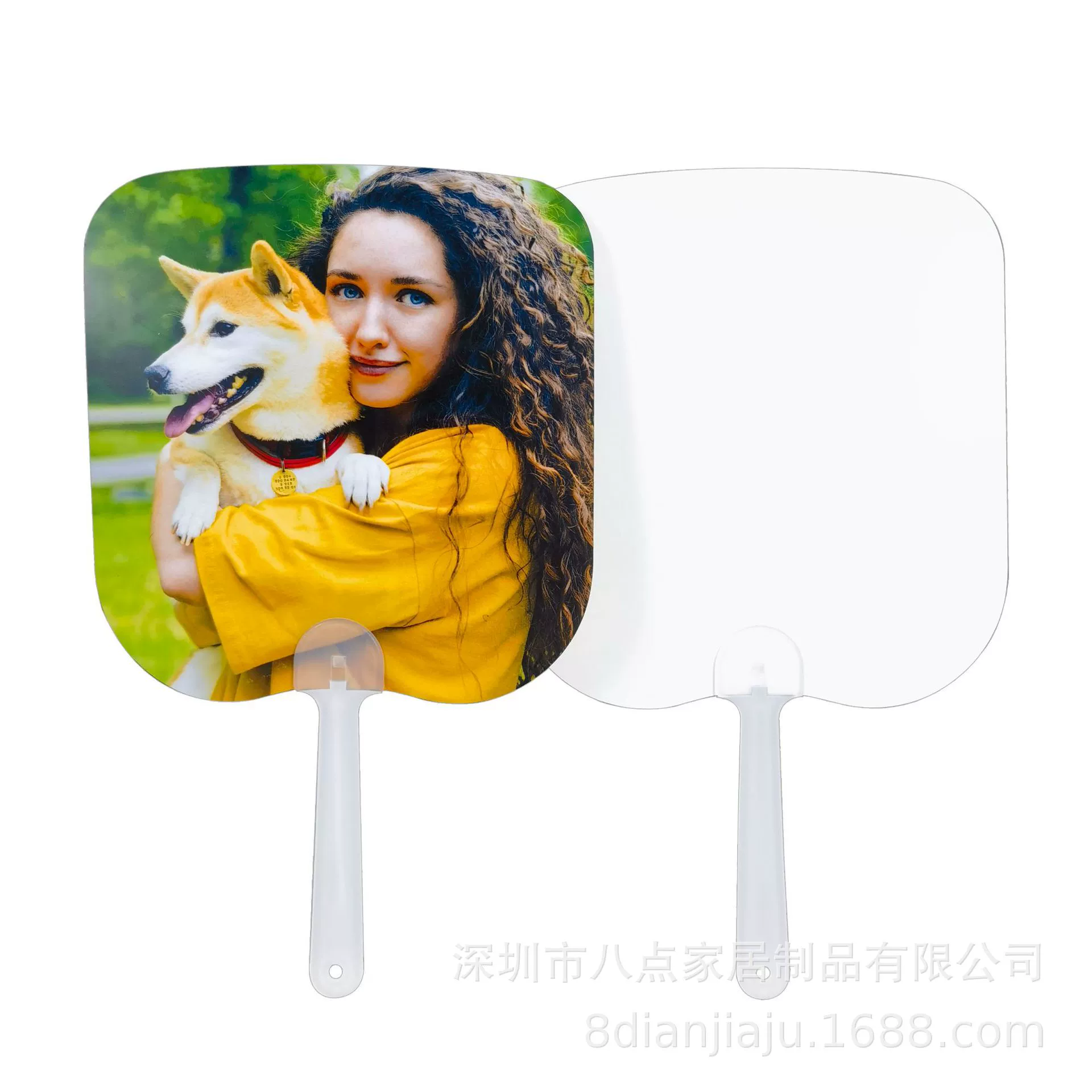 Теплопередача ПЭТ пластиковый вентилятор тепловой сублимации двухсторонний пустой печатный вентилятор