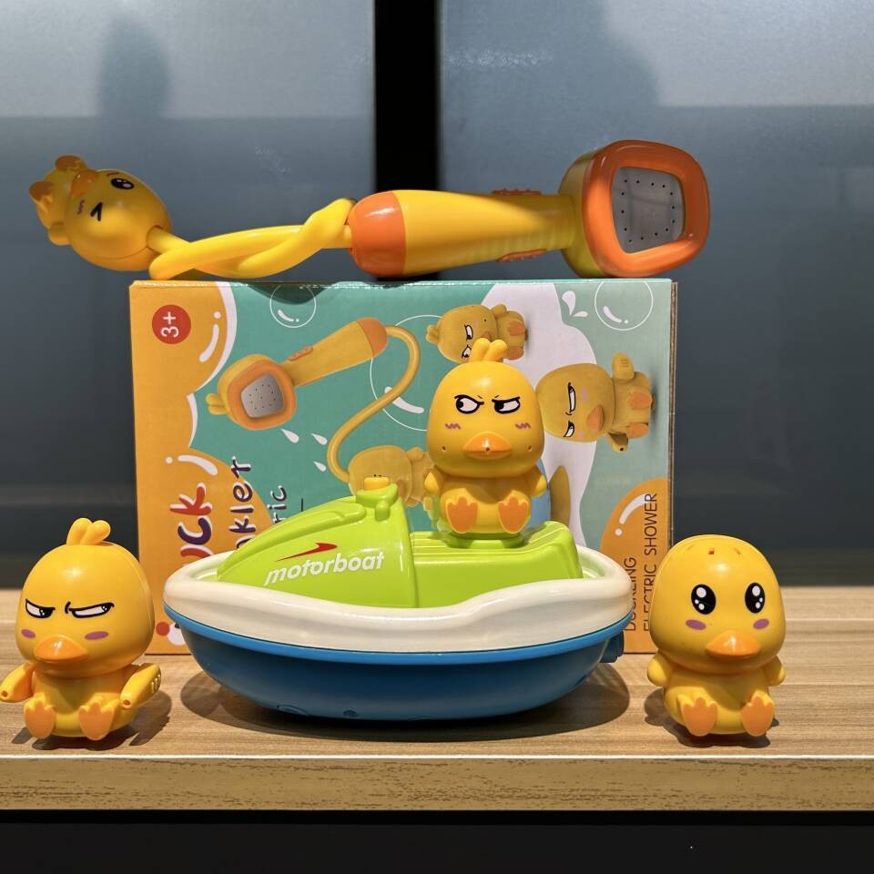 Jugando en el agua, juguete de baño para bebé, rociado de agua transfronterizo, patito eléctrico, niño, niña, ducha para niños, artefacto de agua