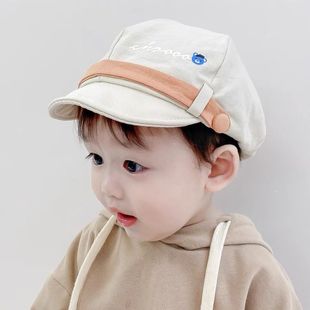 Baby Hat Spring and Autumn Thin Berets for Boys and Babies Autumn and Winter Berets Children's Cap Trendy Women's Octagonal Cap Children's Autumn