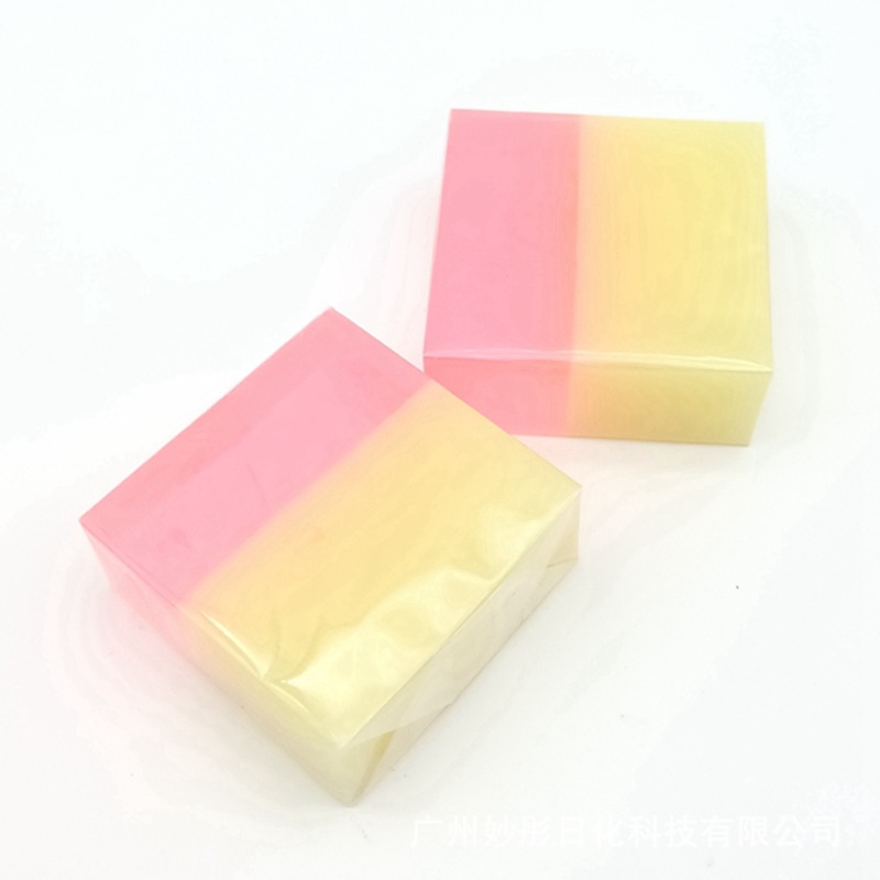 rainbow handmade soap contains rose