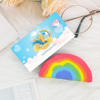 彩虹泡泡浴盐芭 泡泡沐浴海盐浴芭 加工定制跨境销售|ms