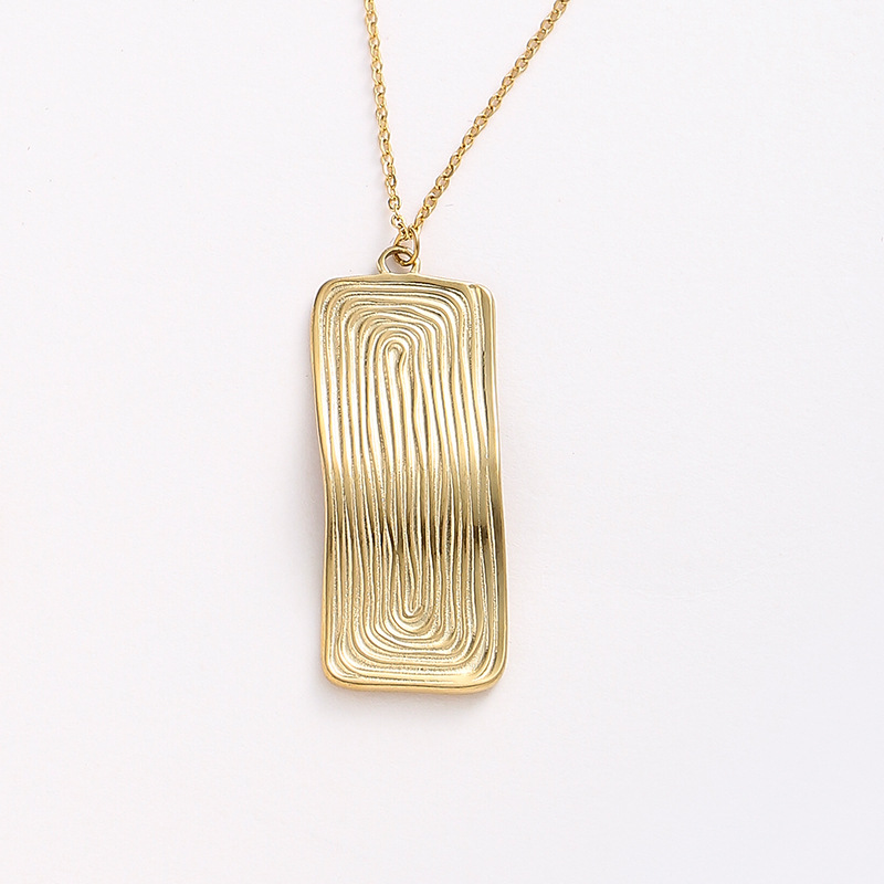 cable chain Chain Type 1 Piece Quantity Wholesale Jewelry Vacation Classic Style Solid Color 304 Stainless Steel Plating Cable Chain Pendant Necklace