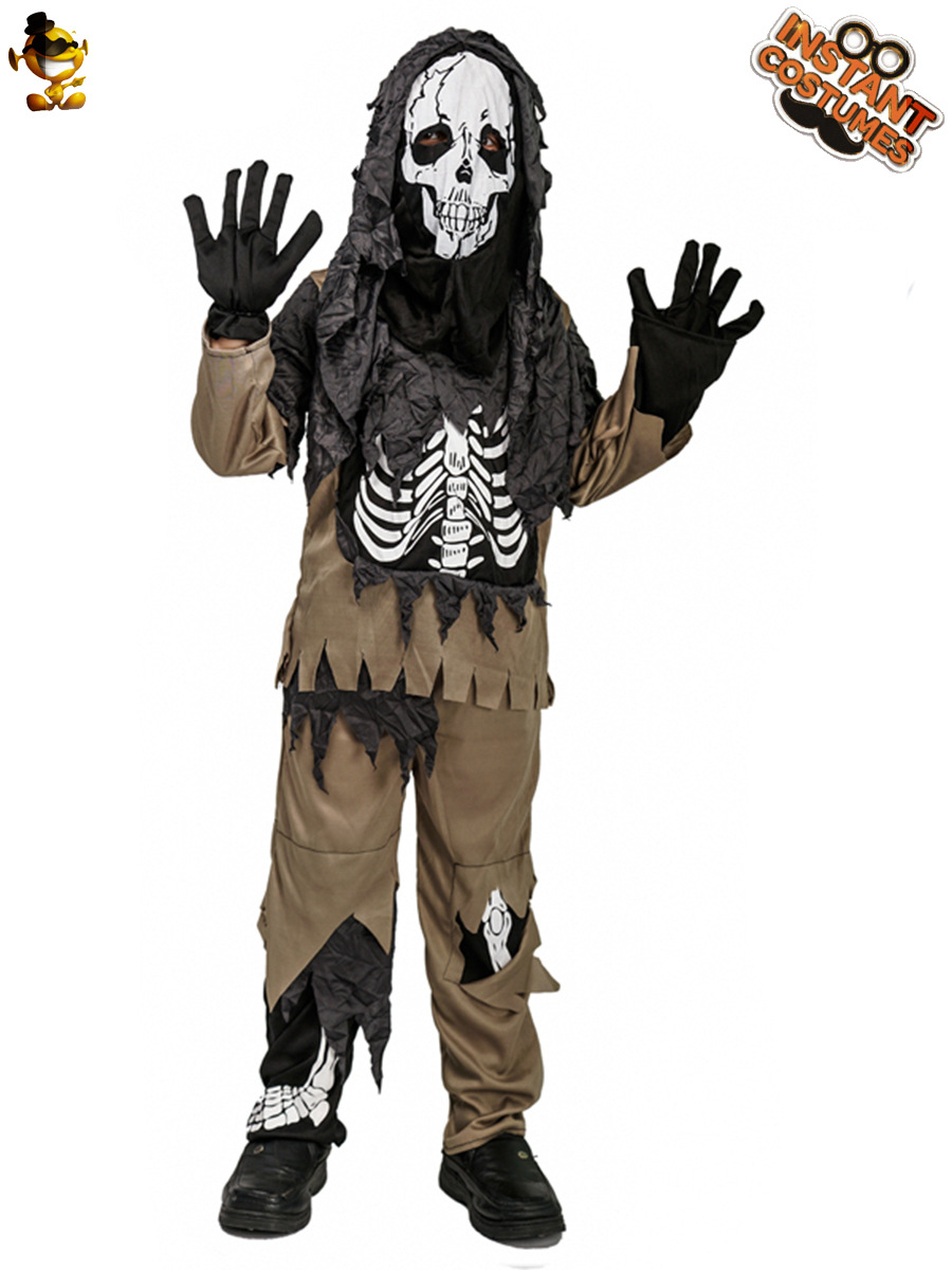 Halloween Boy horror cráneo mascarada partido traje etapa traje cosaply ropa distribución al por mayor