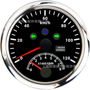 ����һ�๦�܃x��GPS�ٶȱ�120/200km/h 120/200MPH�D�ٱ�8000rpm