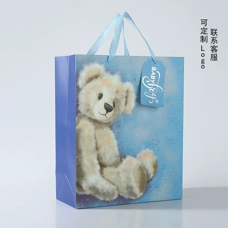 茶叶手提袋坚果零食包装袋礼品袋防漏高承重纸袋白卡纸袋现货批发