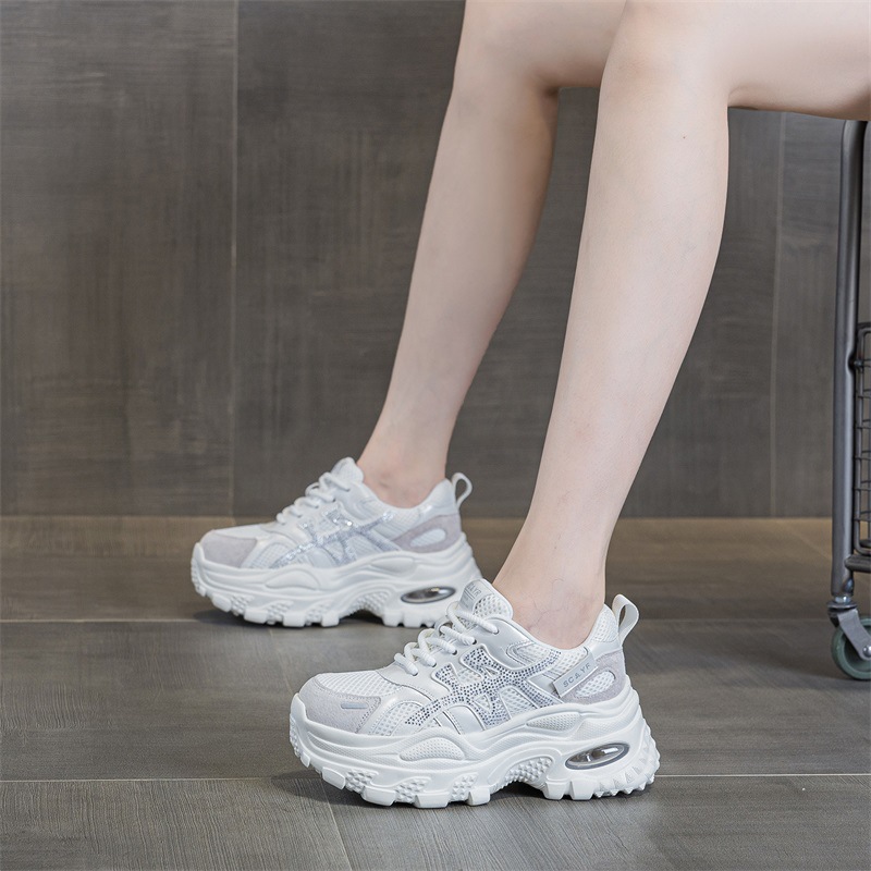 Women's Chunky-soled Dad For Petite Individuals, 2026 New Model, Casual, Fashionable, Versatile, Internet Celebrity_vogvips.com