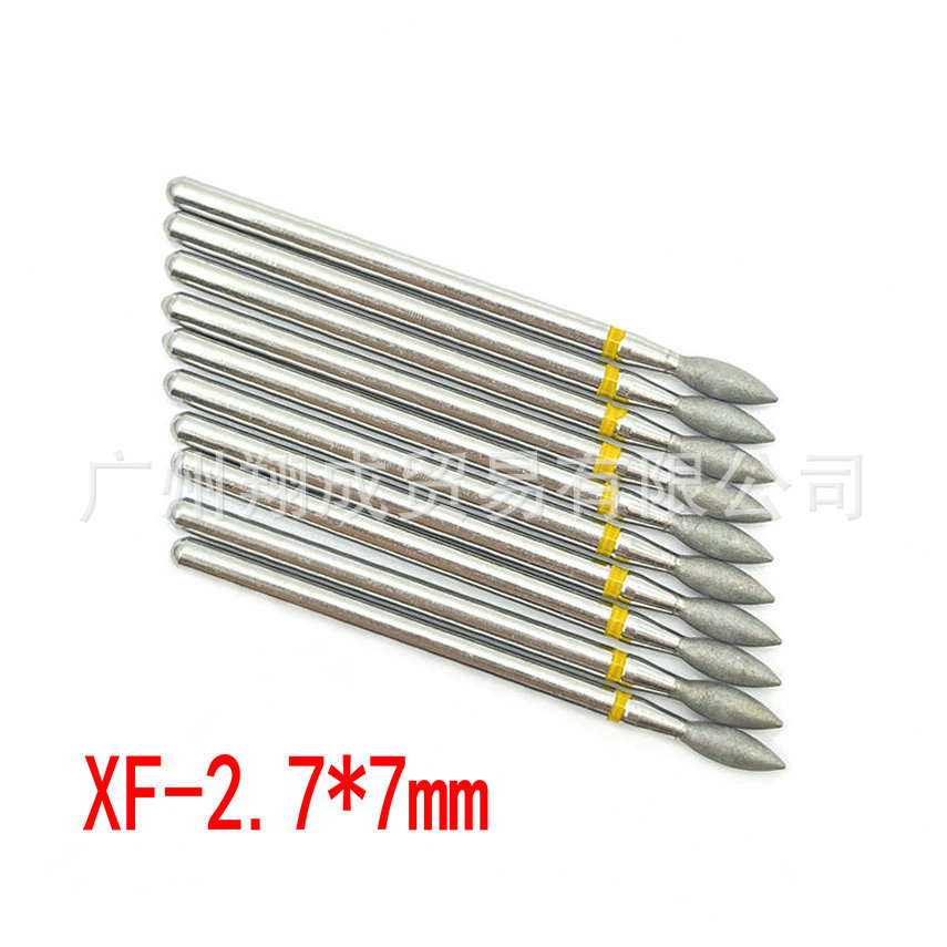 10 unids Amazon Venta caliente nail art carborundum pulido traje uñas descarga taladro piel muerta eliminación diamante Taladro