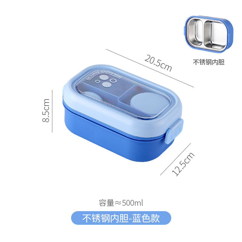 Juego de loncheras portátiles para estudiantes de paja de trigo de estilo japonés