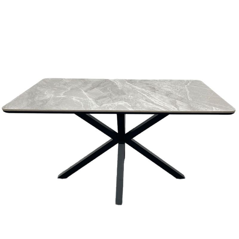 Mesa de patio al aire libre transfronteriza, jardín de villa, terraza al aire libre, mesa de té, mesa de negociación, mesa de comedor de pizarra informal, mesa de comedor