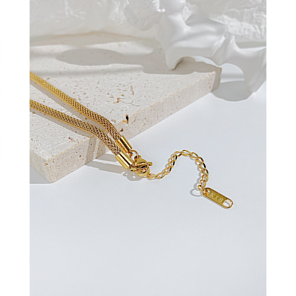 Simple Style Geometric Stainless Steel Necklace Plating Stainless Steel Necklaces