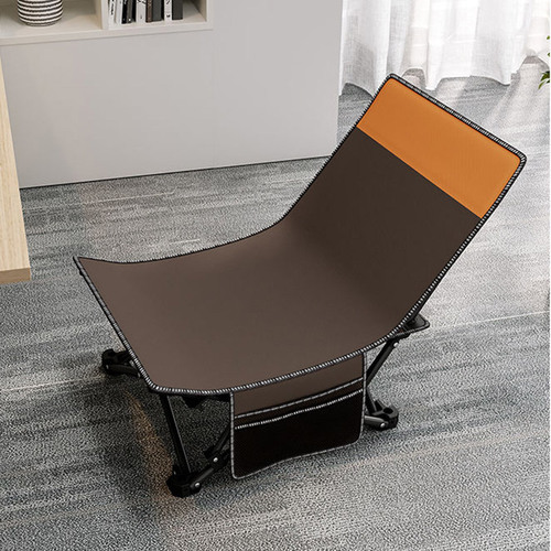 Outdoor camping foldable beach chair portable lightweight fishing backrest chair leisure nap sit lie down dual-purpose small reclining chair