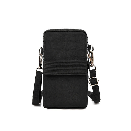 Factory direct supply mobile phone bag women's crossbody bag large screen mobile phone bag coin purse halter neck wrist bag running vertical mini
