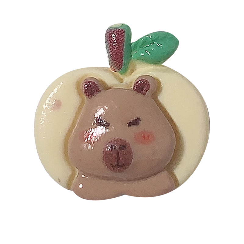 Nuevo estilo de hamburguesas de dibujos animados para comer y jugar Capidi Accesorios de resina Crema pegamento adornamiento para el cabello Caso de teléfono móvil Botones materiales hechos a mano