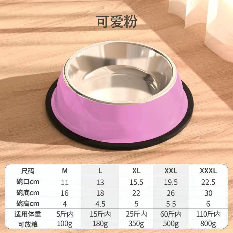 Tazón para perros Tazón para gatos Tazón de agua para perros grandes pequeños de acero inoxidable Tazón de agua para perros Tazón de comida para mascotas Tazón de comida para perros Tazón de comida para perros