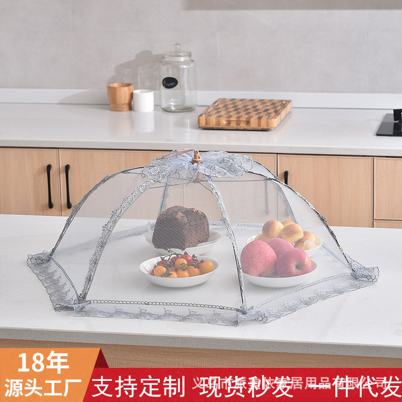 義烏メーカー夏メッシュライト高級大型折りたたみ家庭用野菜カバー防虫食事カバー食品カバー食品カバー|undefined