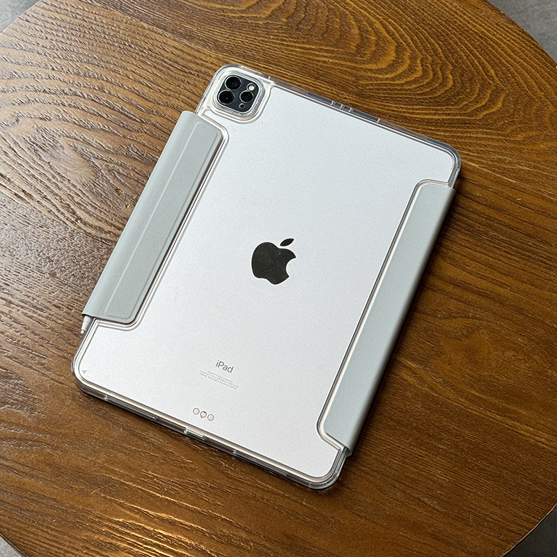 Suitable for Apple iPad Air6 Protective Case Pro Without Pen Slot 10Th Generation 10.9 Acrylic 12.9 Anti-Bend Buckle Y Fold