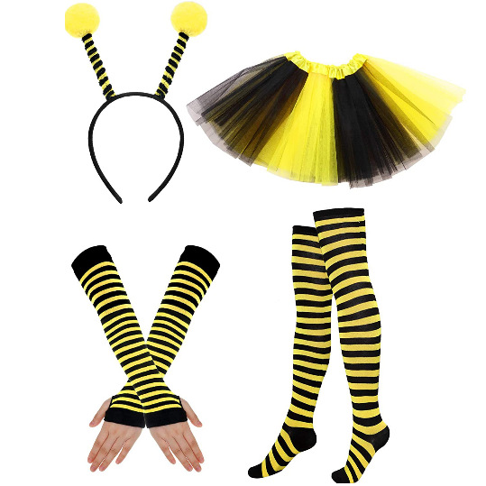 Personalizada fiesta de Halloween abeja fiesta disfraz accesorios abeja ropa abeja banda de pelo set gafas
