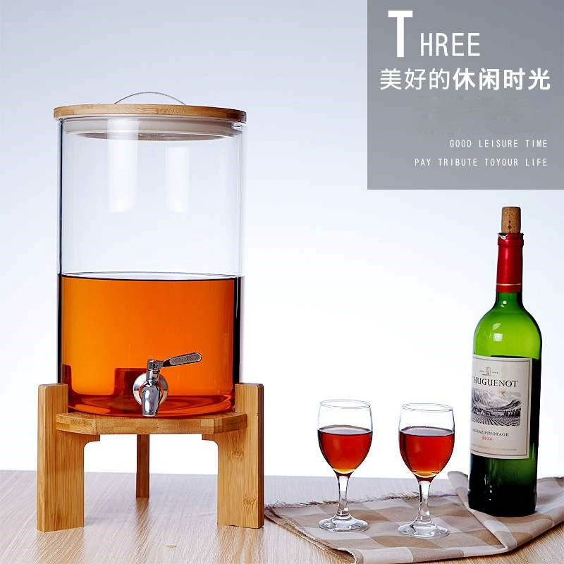 Big glass wine set for home use sealed