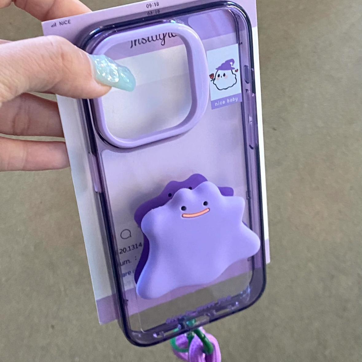 Variedad púrpura pequeño monstruo IPhone16promax protección ocular Apple 15/14pro funda para teléfono móvil para 13/15p