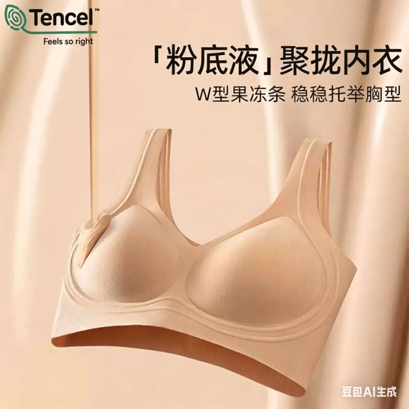 An Tinglu's New Lenzing Modal Series Seamless Underwear for Women, Tank Top Style, Invisible Bra Without Underwire