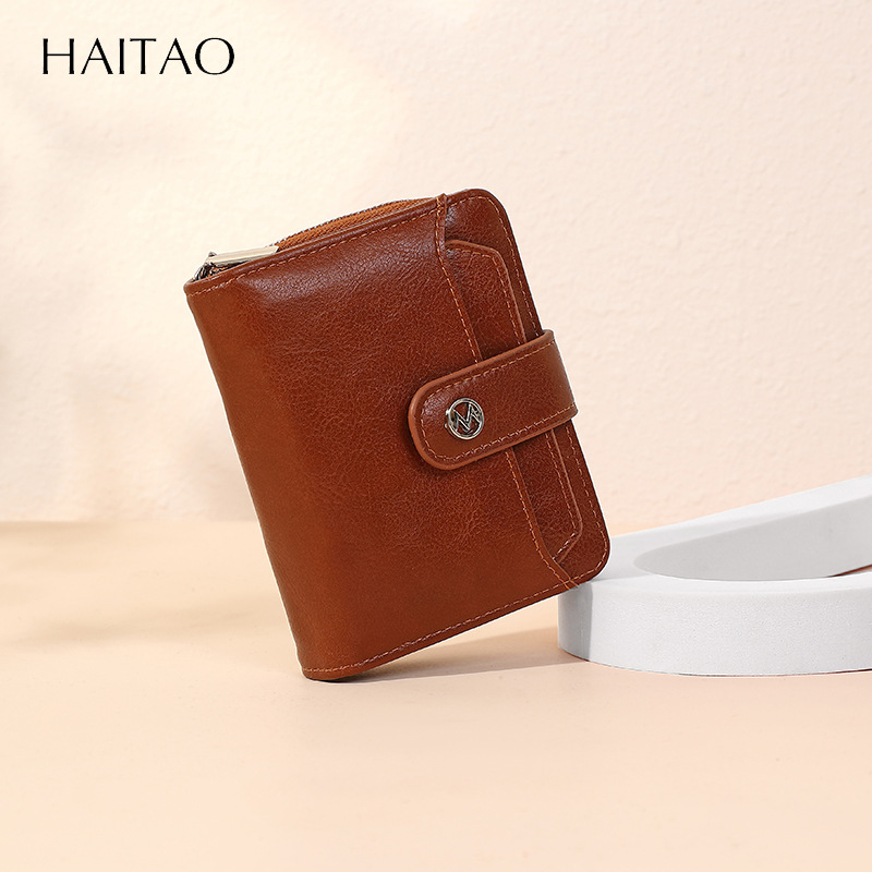 2024 nuevo bolso de mujer corto bolso de moda cremallera bolsa de cambio multifuncional bolsa de tarjeta PU cartera