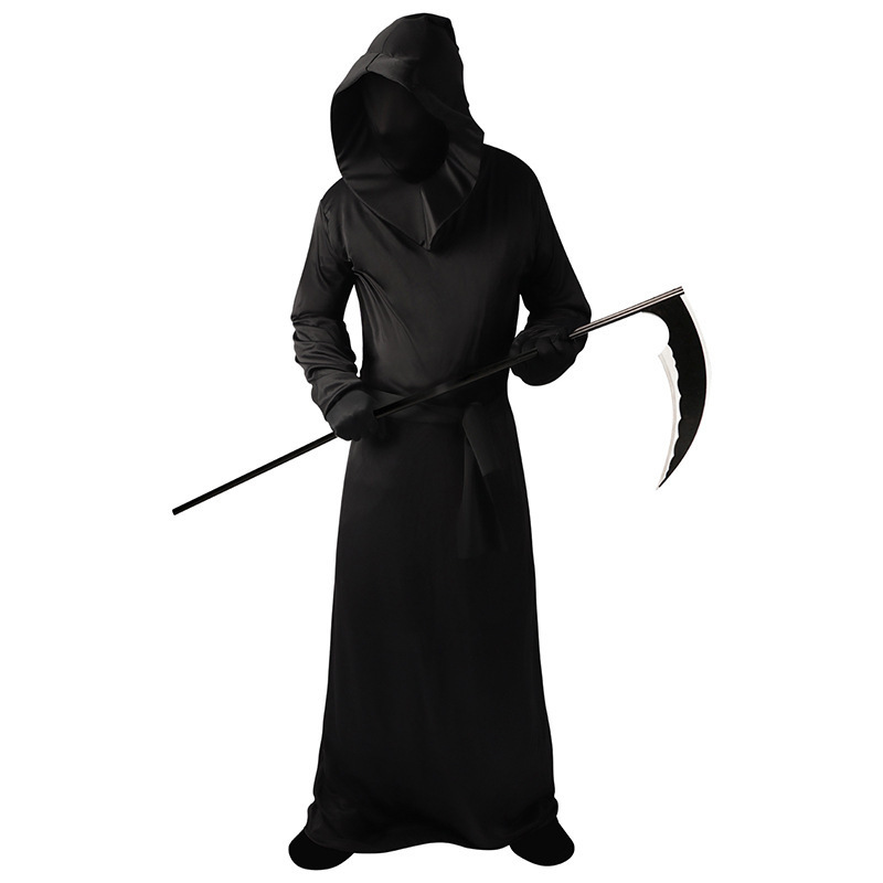 ハロウィン黒悪魔死神cosゴーストアンデッドコスプレドラマステージパフォーマンススーツ|undefined