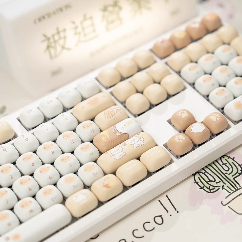 mog キーキャップバッグ猫 pbt 素材昇華プロセスに適した 108 99 98 87 82 75 68 キーボード|undefined