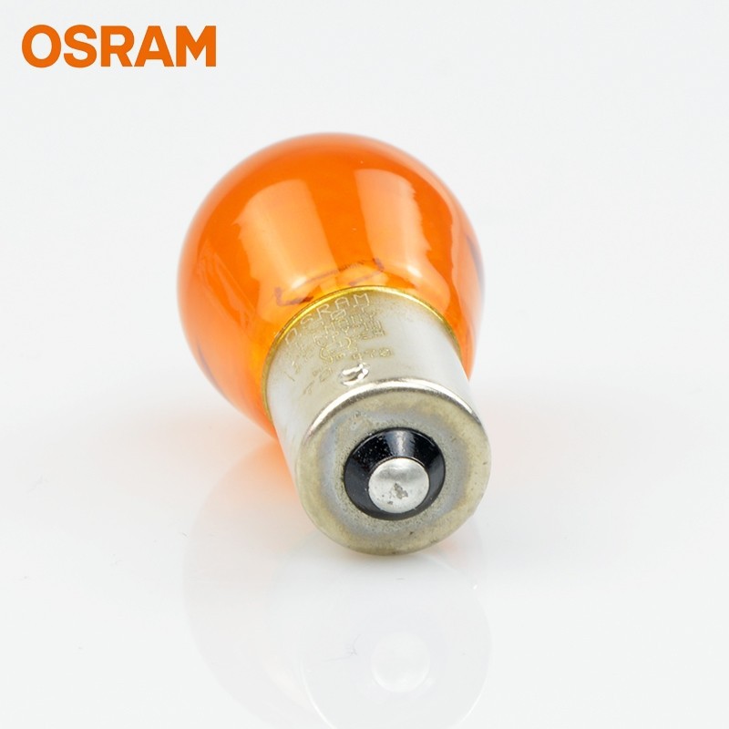 OSRAM car bulb front and rear steering bulb PY21W diagonal pin bulb orange orange 12V car light 7507
