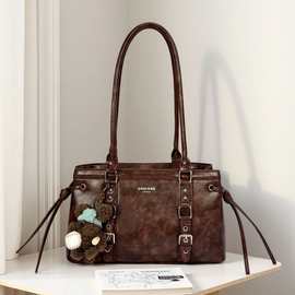 维也纳秋托特包包女款秋冬复古通勤大容量手提单肩包工厂一件代发