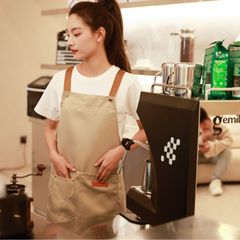 免費印字logo防水工裝圍裙家用廚房居家奶茶咖啡廳簡約時尚工作服