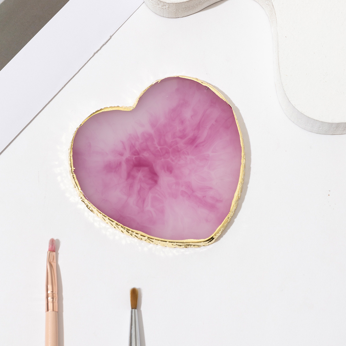 Herramientas de uñas transfronterizas paleta de uñas paleta de resina herramientas de tablero de exhibición de uñas de cristal paleta de uñas