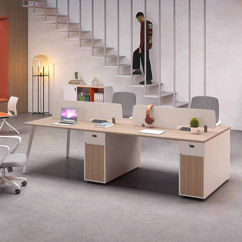 Hangzhou Staff Office Desk and Chair Set, Modern Designer Office Workstation for 4, 6, or 8 People, Face-To-Face Cubicles Hangzhou Staff Office Desk and Chair Set, Modern Designer Office Workstation for 4, 6, or 8 People, Face-To-Face Cubicles