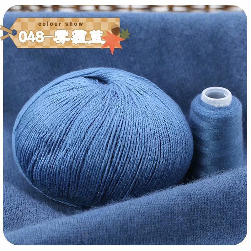 Lavado sin encogimiento Hilo de Cachemira de 3 hilos tejido a mano suave y ajustado bufanda de bebé sombrero abrigo hilo tejido a mano lana tejida a mano