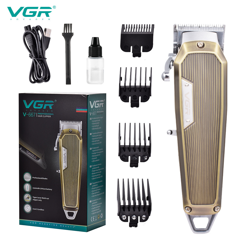 Tagliacapelli retrò in metallo, alta potenza, display digitale LCD, elettrodomestico per la cura personale e la casa._voghion.com