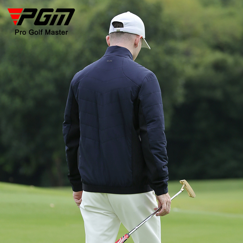 Áo khoác golf nam dài tay chần bông PGM mùa thu đông — Yf505-đỏ [chần bông], Yf505-trắng [chần bông], Yf505-màu Xanh nước biển [chần bông]