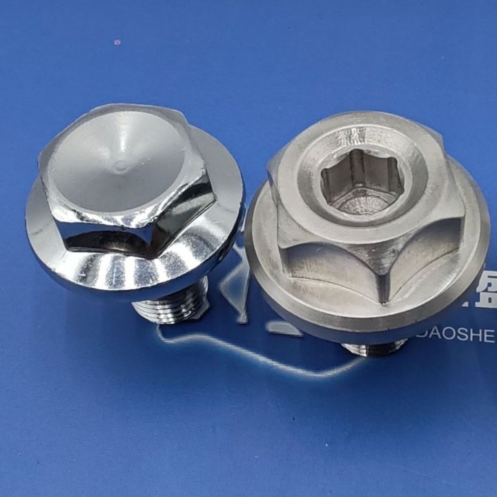 自产自销摩托车电摩上联板螺丝原厂件改装件不锈钢镀铬铝合金