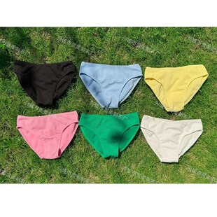 [Single triangle shorts] solid color simple sexy bikini split swimsuit multi-color ladies swimming shorts