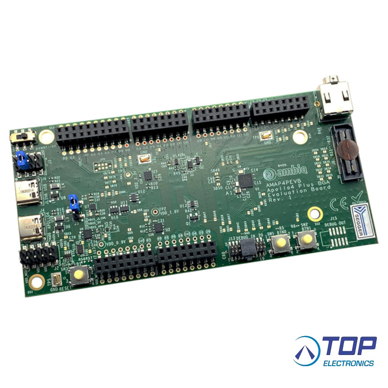 TOP拓阜Ambiq超低功耗芯片Apollo4Plus SoC开发板AMAP4PEVB评估板