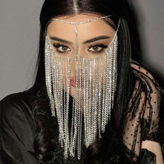 ファッションの長いフリンジマスク