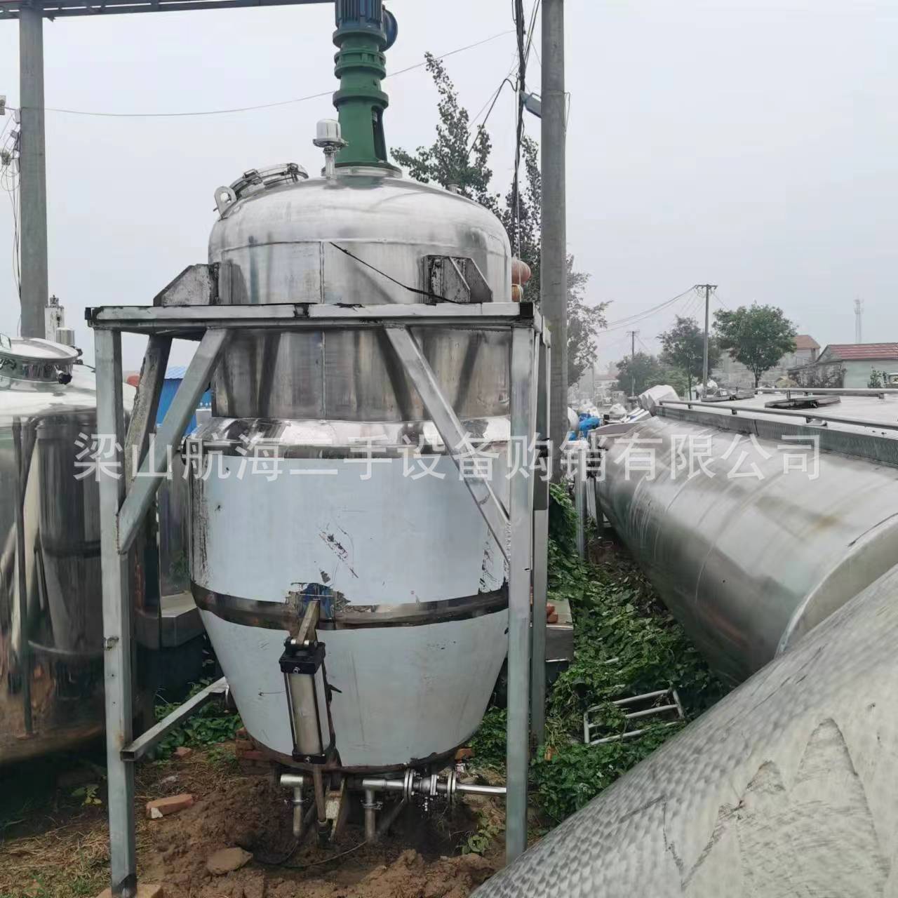 供应二手3吨中药回流浓缩提取罐 二手6000醇沉发酵提取罐