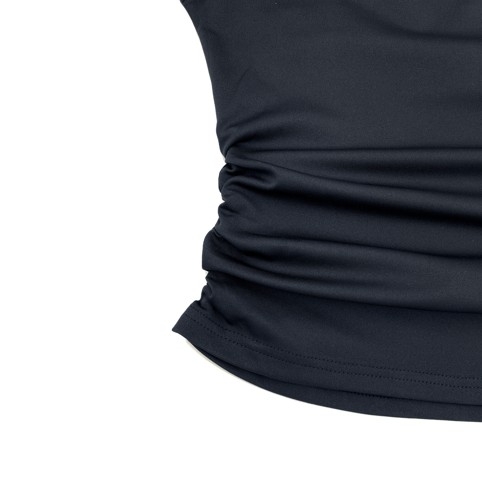 Women's Solid Colour Ruffled Slim Fit Flared Trouser Set Casual_voghion.com