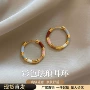 气质撞色新款法式耳扣