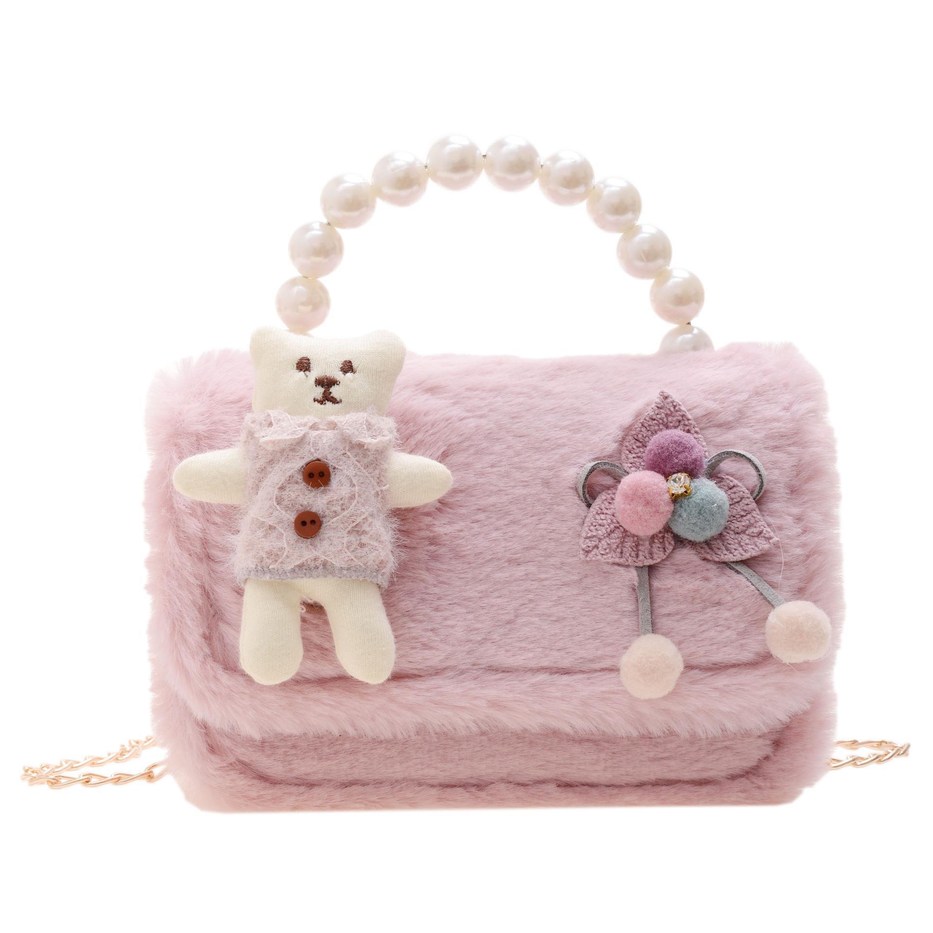 Bolsa de Niños de peluche 2022 nueva niña mini linda princesa bolso de hombro moda chica bolsa de mensajero