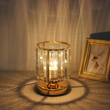 香薰灯欧式充电水晶触摸感应台灯院创意香薰精油氛围酒吧台灯