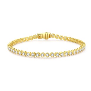 Small Dot Broken Diamond 18K Gold Row Diamond Bracelet for Women Cultured Diamond Cross-Border 2.5Mmau750 Bracelet Business Gift