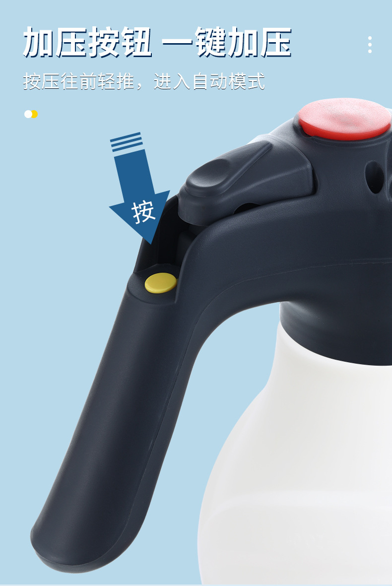 Car Wireless Electric Foam Watering Can Multi-Function Air Pump High-Pressure Car Wash Gardening Watering Can Spray Watering Tool