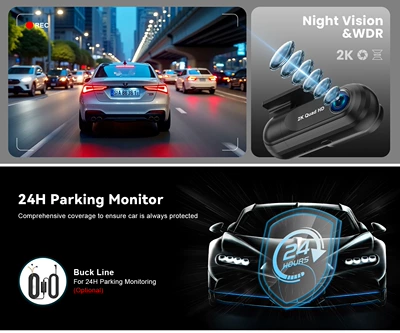 Cross-Border 2.5K High-Definition Hidden Driving recorder - v40-cardless-step-down-line-parking-monitoring
