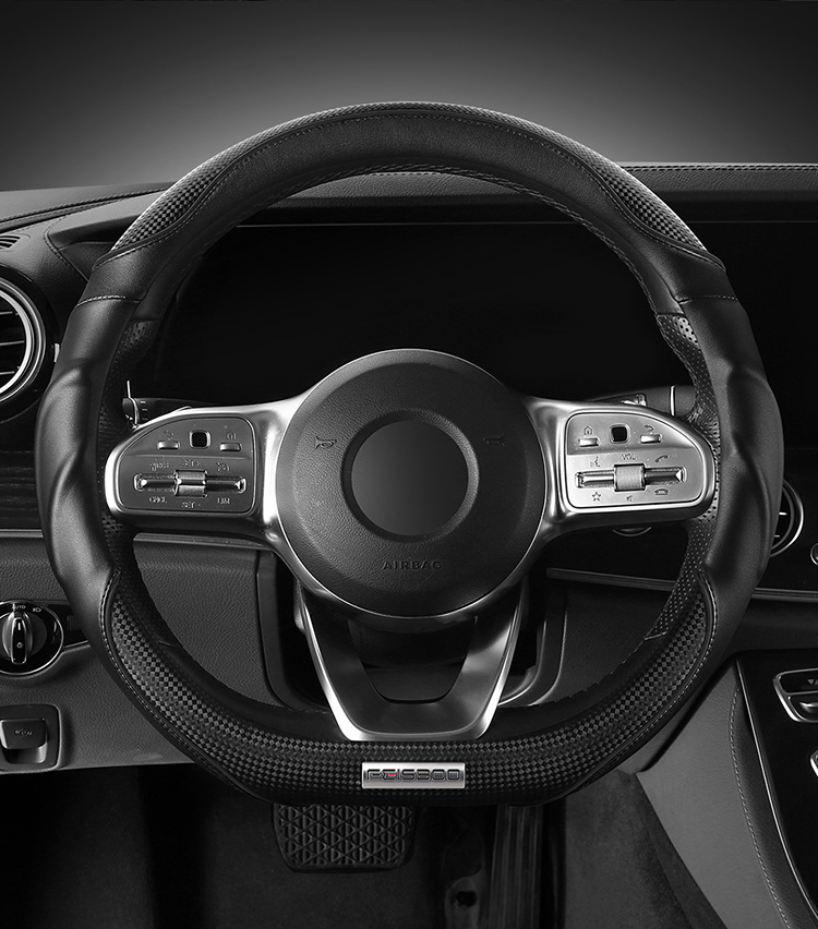 2025 new steering wheel cover high-end sports 3D cheetah car booster cover non-slip shock-absorbing breathable car handle cover